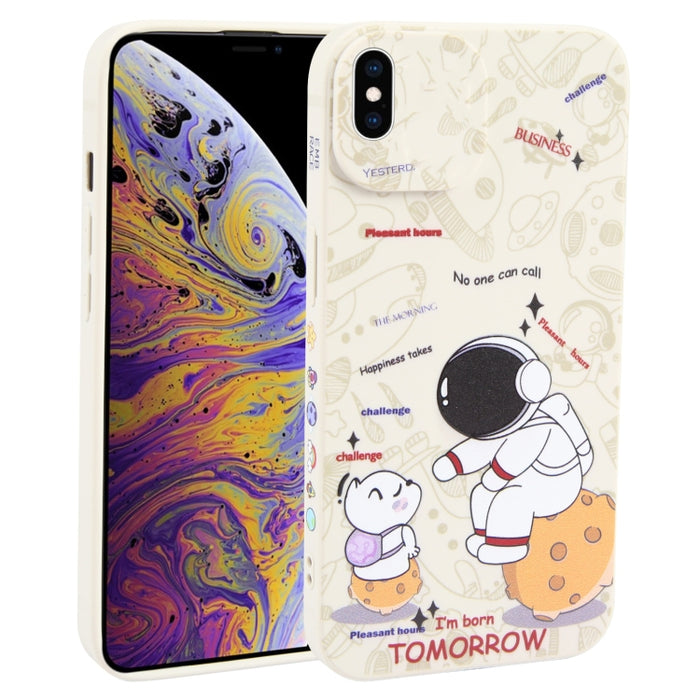 Estuche para teléfono TPU esmerilado con patrón de astronauta