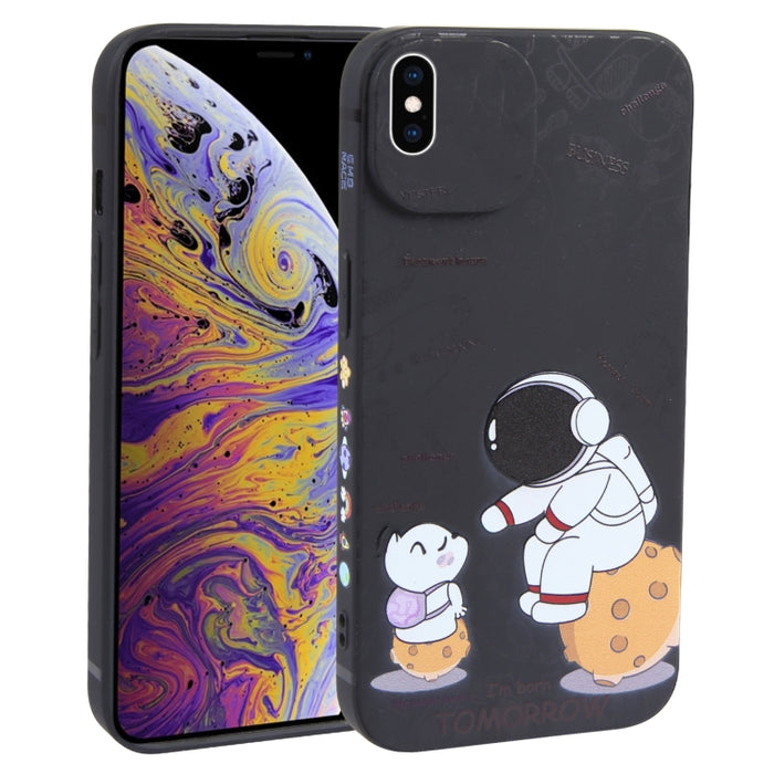 Estuche para teléfono TPU esmerilado con patrón de astronauta
