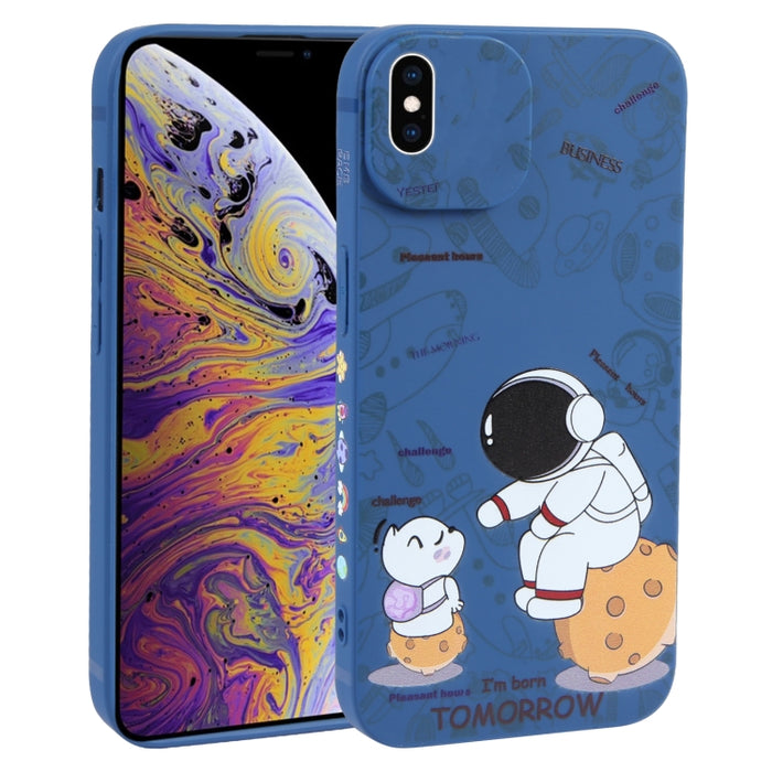 Estuche para teléfono TPU esmerilado con patrón de astronauta