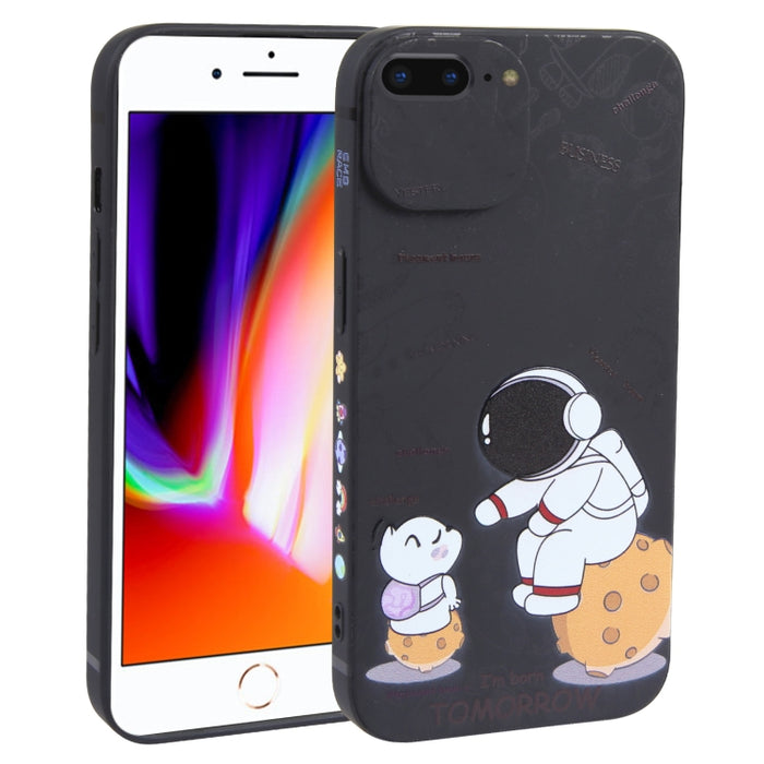 Estuche para teléfono TPU esmerilado con patrón de astronauta