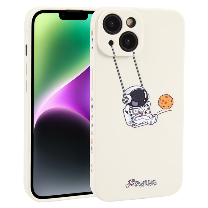 Estuche para teléfono TPU con patrón oscilante de astronauta