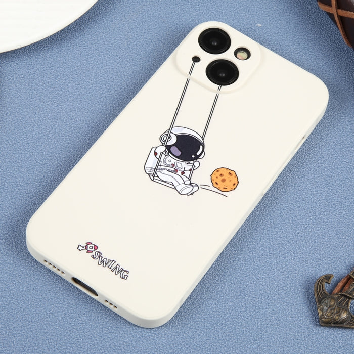 Estuche para teléfono TPU con patrón oscilante de astronauta