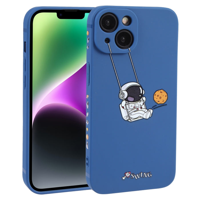 Estuche para teléfono TPU con patrón oscilante de astronauta