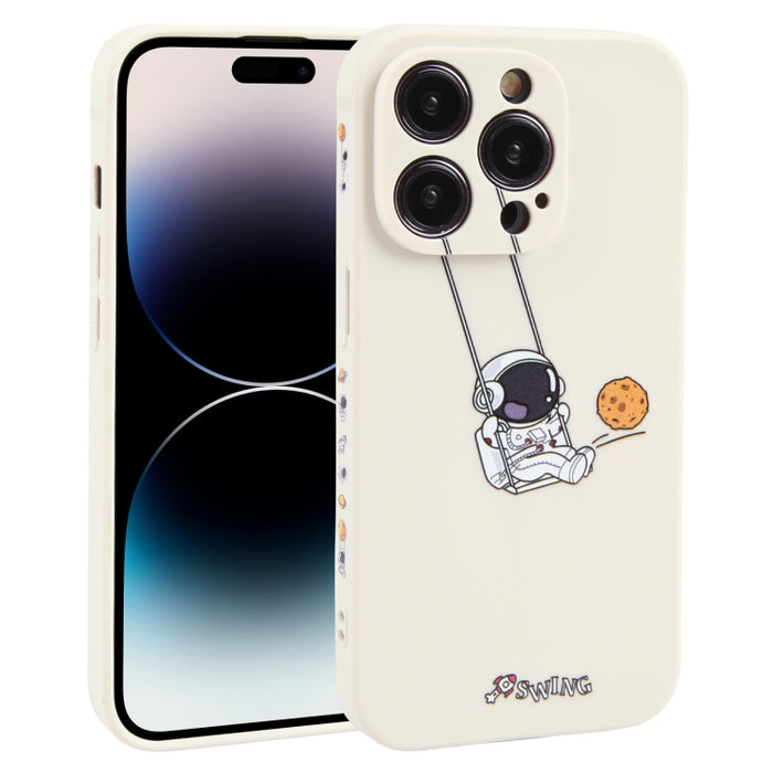 Estuche para teléfono TPU con patrón oscilante de astronauta