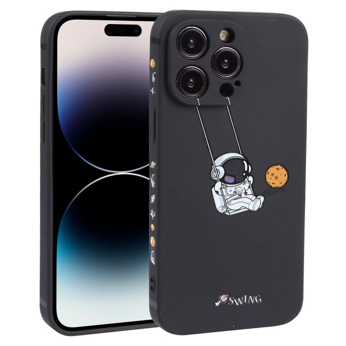 Estuche para teléfono TPU con patrón oscilante de astronauta