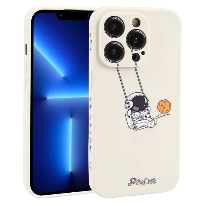 Estuche para teléfono TPU con patrón oscilante de astronauta