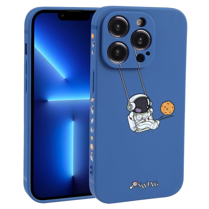 Estuche para teléfono TPU con patrón oscilante de astronauta