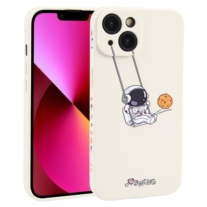Estuche para teléfono TPU con patrón oscilante de astronauta