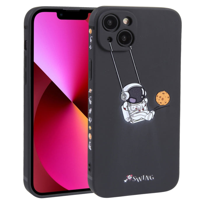 Estuche para teléfono TPU con patrón oscilante de astronauta