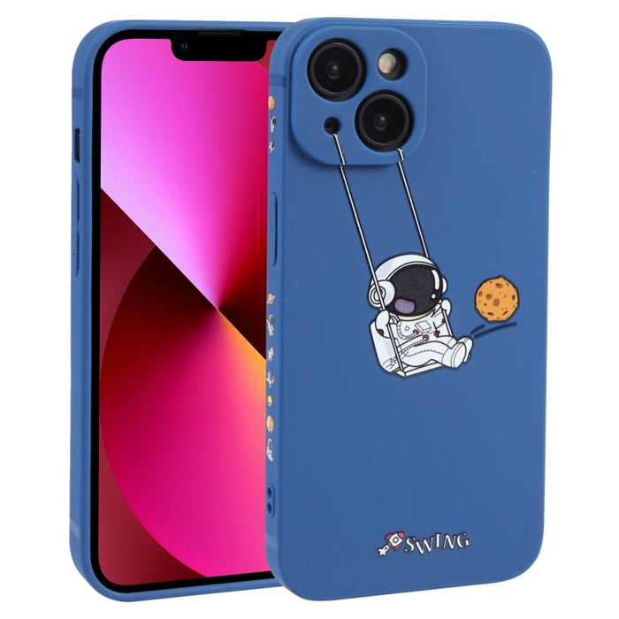 Estuche para teléfono TPU con patrón oscilante de astronauta