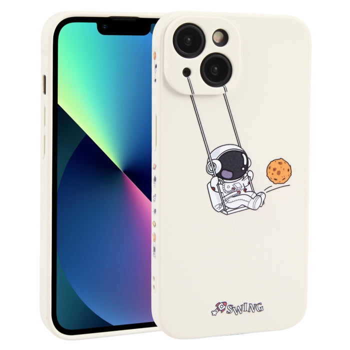 Estuche para teléfono TPU con patrón oscilante de astronauta