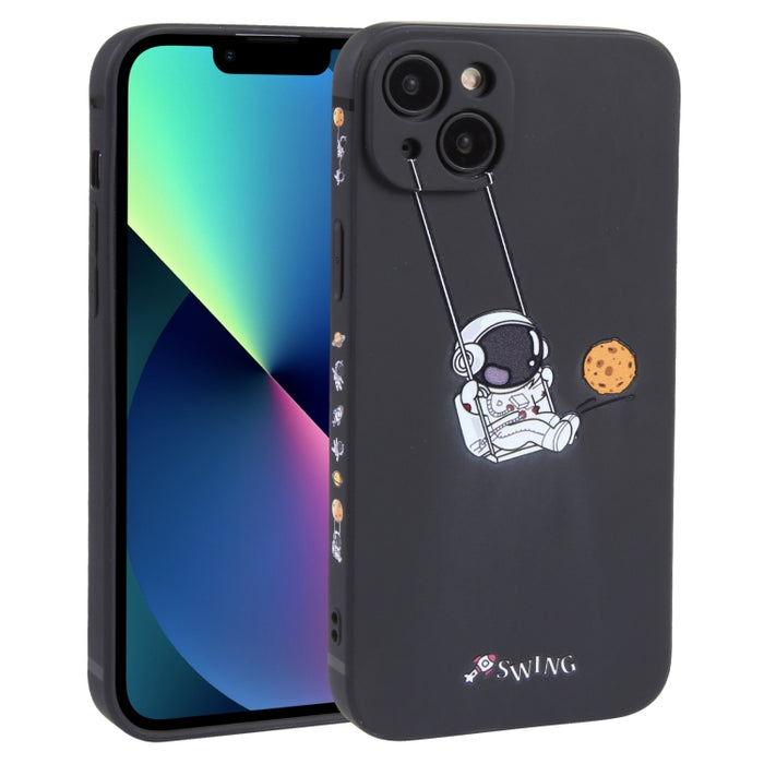 Estuche para teléfono TPU con patrón oscilante de astronauta