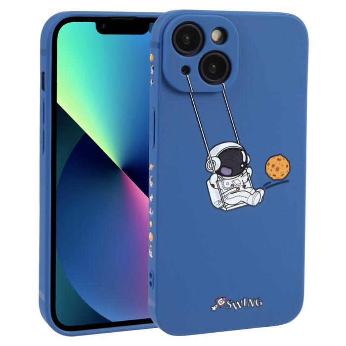 Estuche para teléfono TPU con patrón oscilante de astronauta