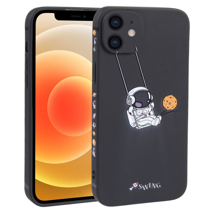 Estuche para teléfono TPU con patrón oscilante de astronauta
