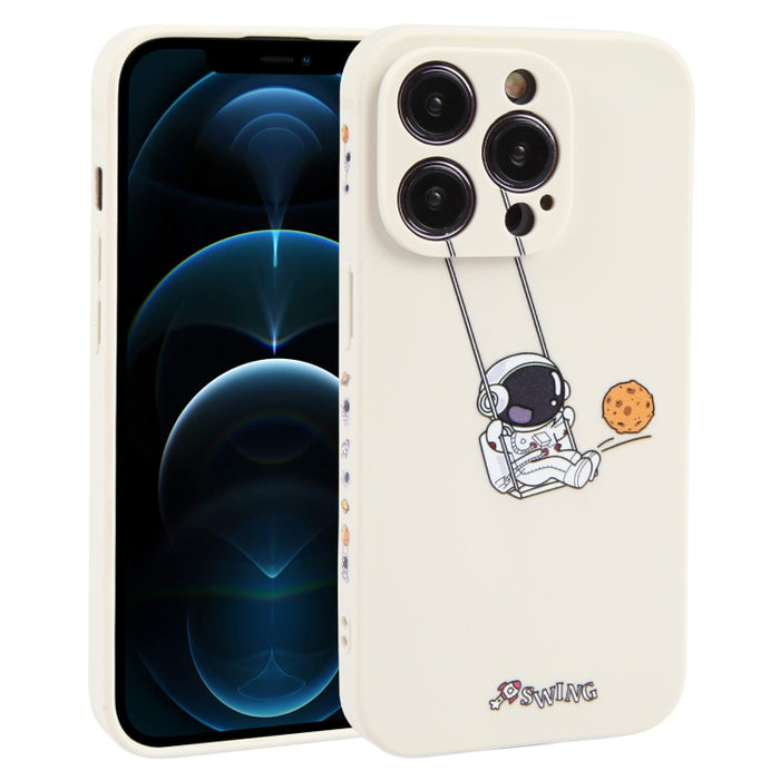 Estuche para teléfono TPU con patrón oscilante de astronauta