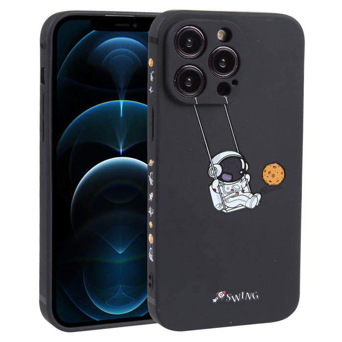 Estuche para teléfono TPU con patrón oscilante de astronauta