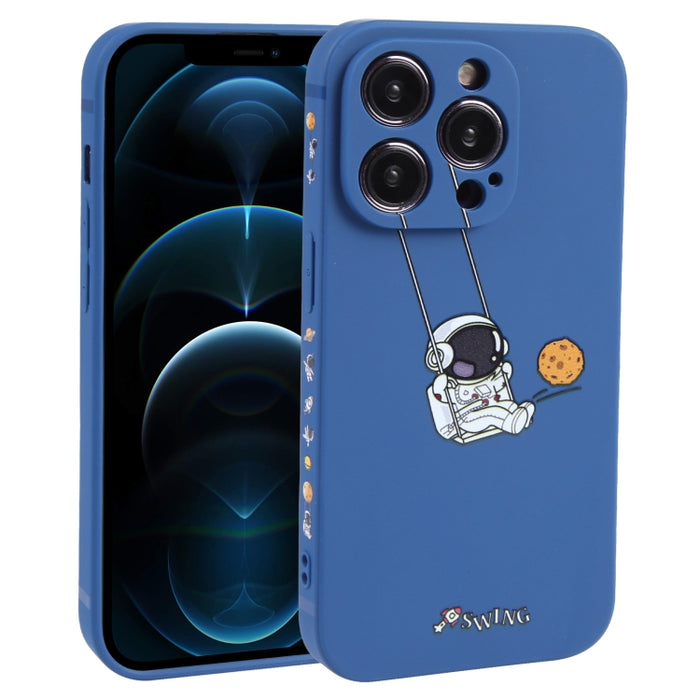 Estuche para teléfono TPU con patrón oscilante de astronauta