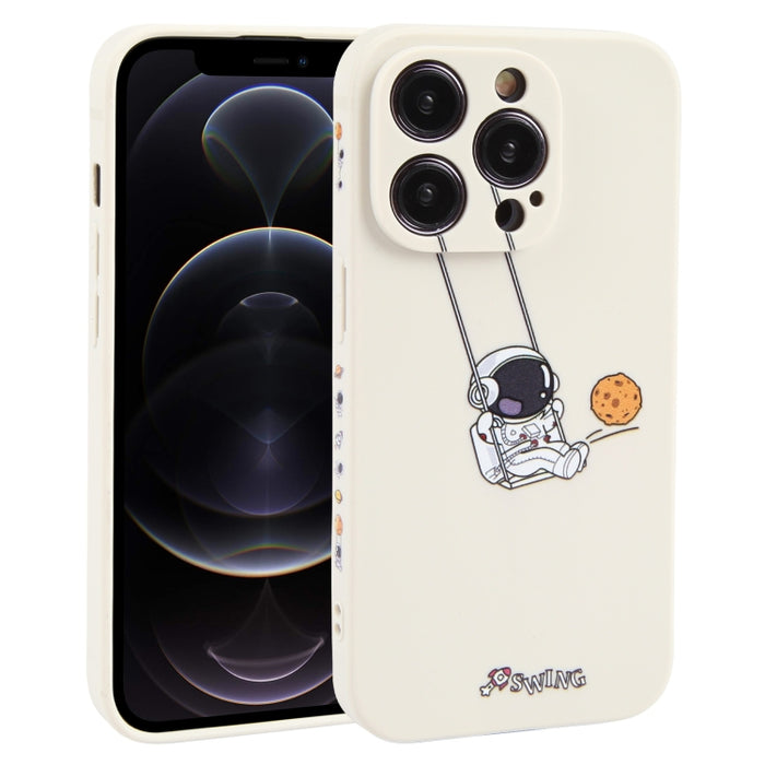 Estuche para teléfono TPU con patrón oscilante de astronauta