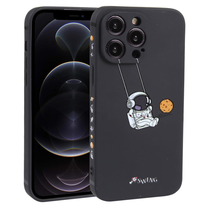 Estuche para teléfono TPU con patrón oscilante de astronauta