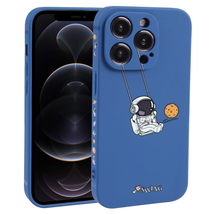 Estuche para teléfono TPU con patrón oscilante de astronauta