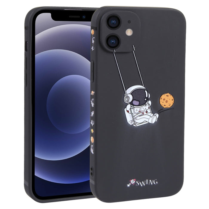Estuche para teléfono TPU con patrón oscilante de astronauta
