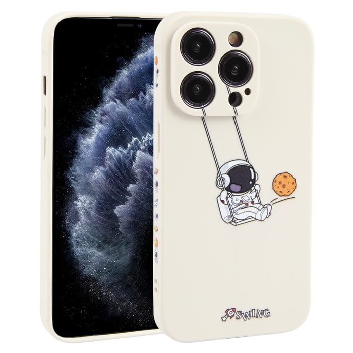 Estuche para teléfono TPU con patrón oscilante de astronauta