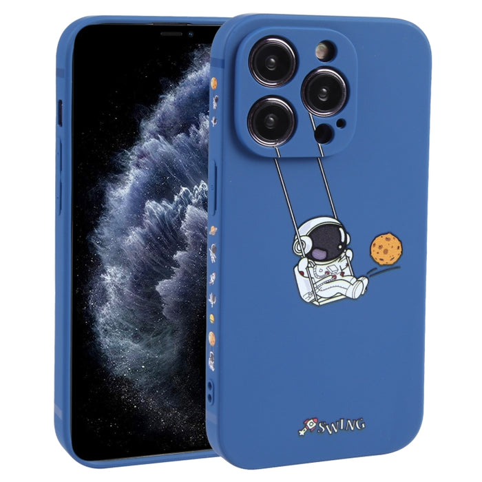 Estuche para teléfono TPU con patrón oscilante de astronauta