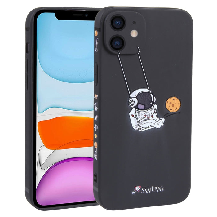Estuche para teléfono TPU con patrón oscilante de astronauta