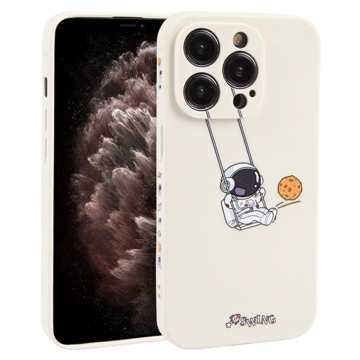 Estuche para teléfono TPU con patrón oscilante de astronauta