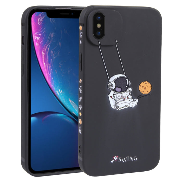 Estuche para teléfono TPU con patrón oscilante de astronauta