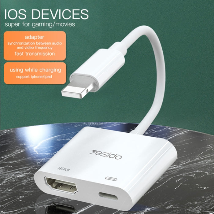 Yesido HM06 Adaptador de audio y video de 8 pines a HDMI