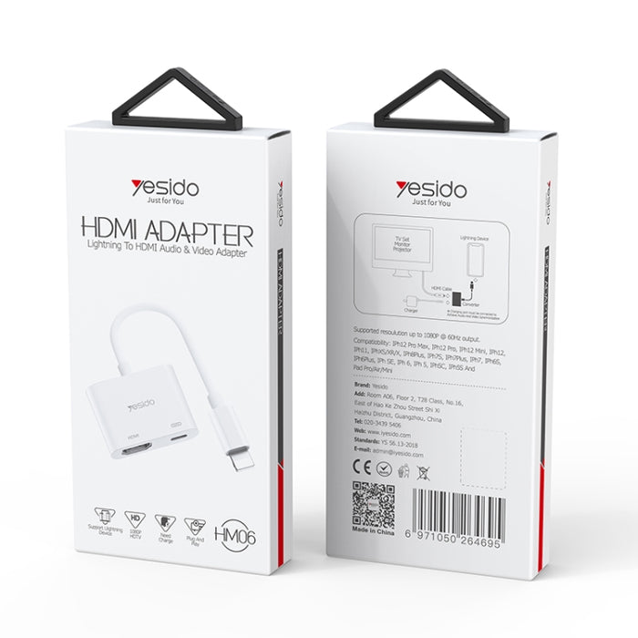 Yesido HM06 Adaptador de audio y video de 8 pines a HDMI