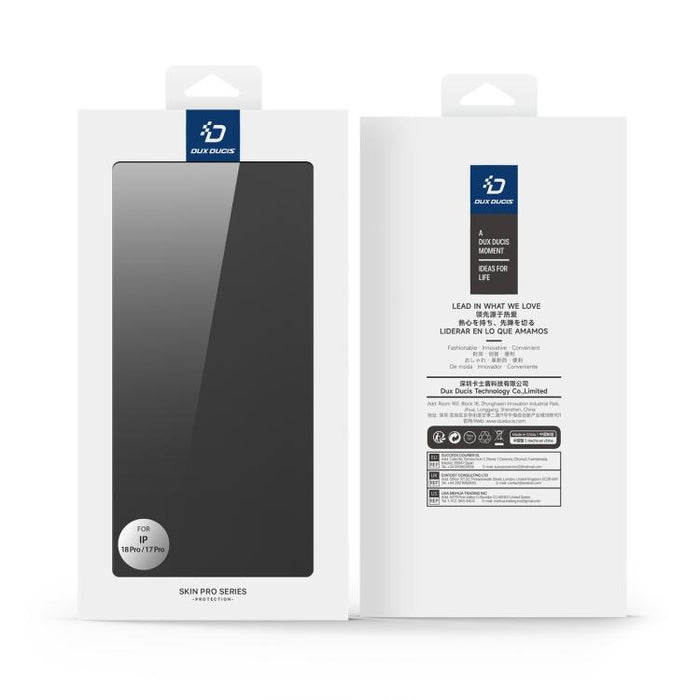 DUX DUCIS Skin Pro Series Funda de cuero con tapa para teléfono