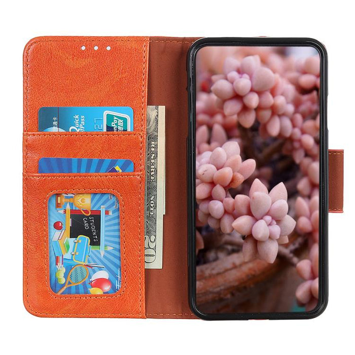Estuche de cuero con textura de napa