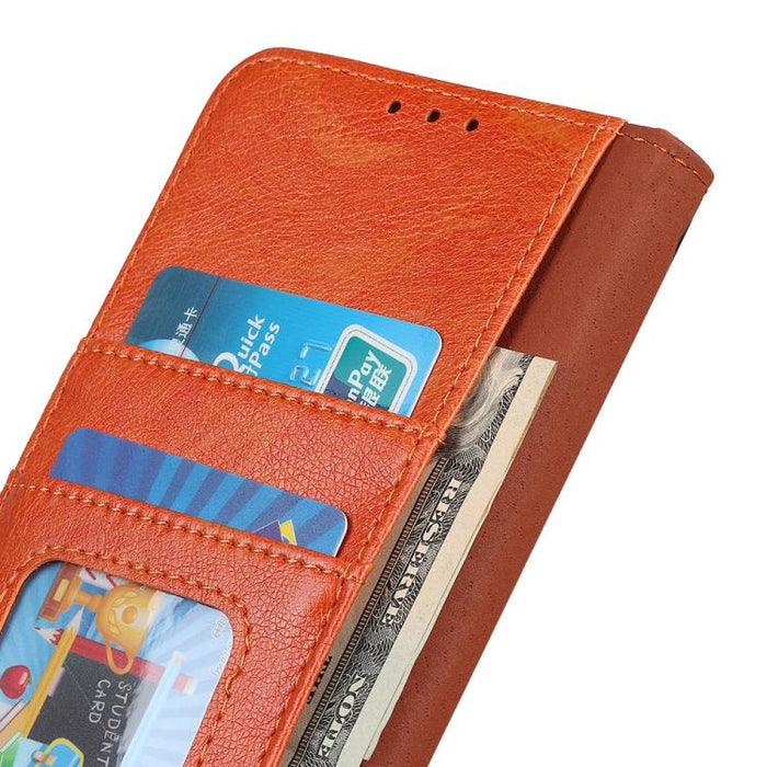 Estuche de cuero con textura de napa