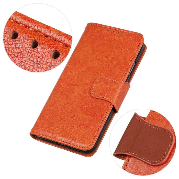Estuche de cuero con textura de napa