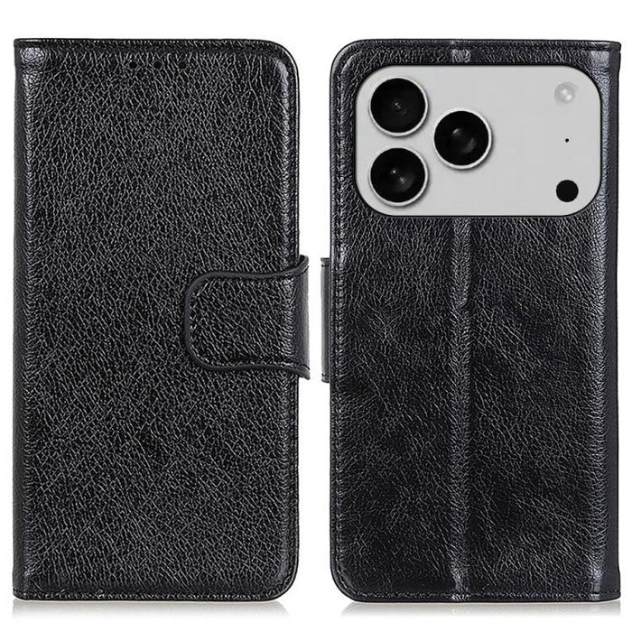 Estuche de cuero con textura de napa