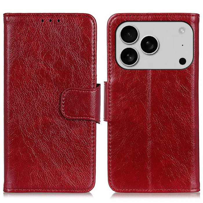Estuche de cuero con textura de napa