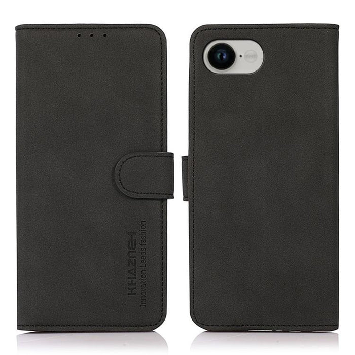 KHAZNEH Estuche para teléfono de cuero con textura mate