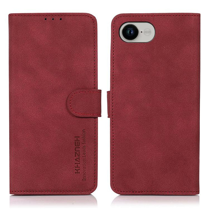KHAZNEH Estuche para teléfono de cuero con textura mate