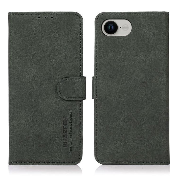 KHAZNEH Estuche para teléfono de cuero con textura mate