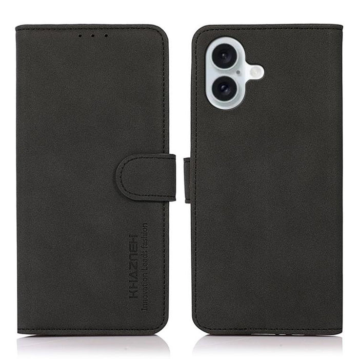 KHAZNEH Estuche para teléfono de cuero con textura mate