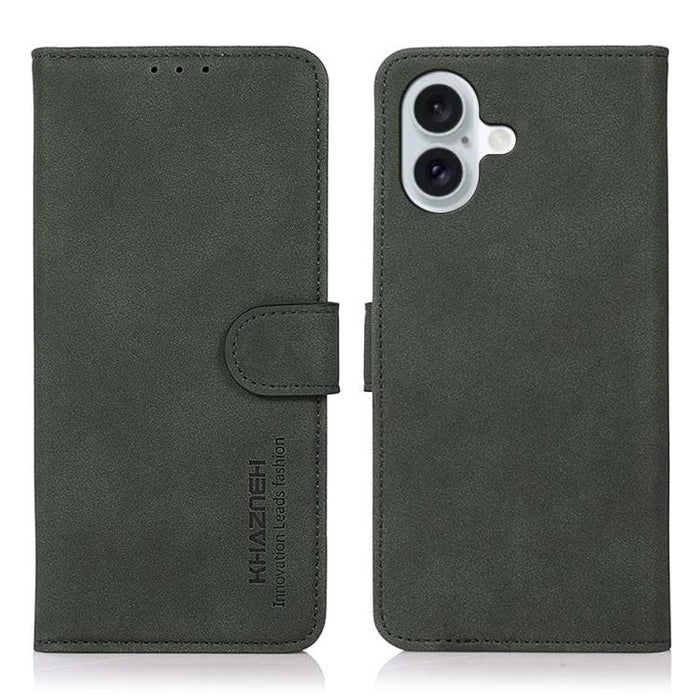 KHAZNEH Estuche para teléfono de cuero con textura mate