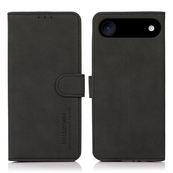KHAZNEH Estuche para teléfono de cuero con textura mate