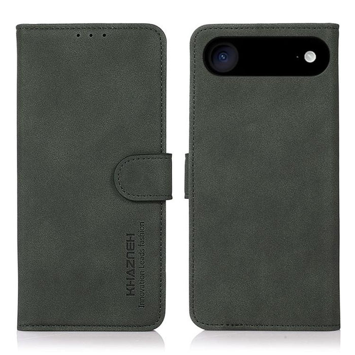 KHAZNEH Estuche para teléfono de cuero con textura mate