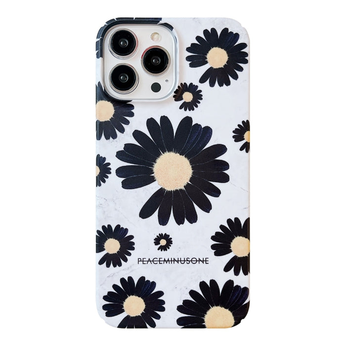 Estuche para teléfono con película de margarita esmerilada