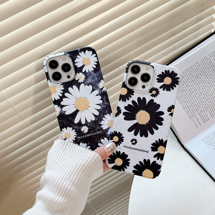 Estuche para teléfono con película de margarita esmerilada