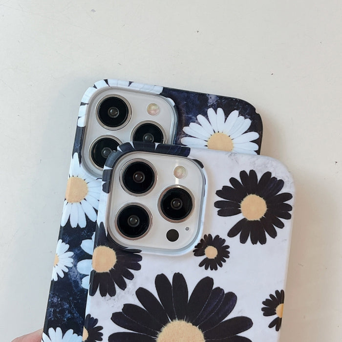 Estuche para teléfono con película de margarita esmerilada
