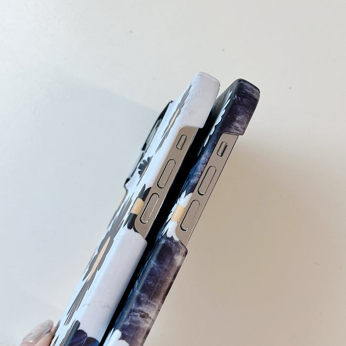 Estuche para teléfono con película de margarita esmerilada