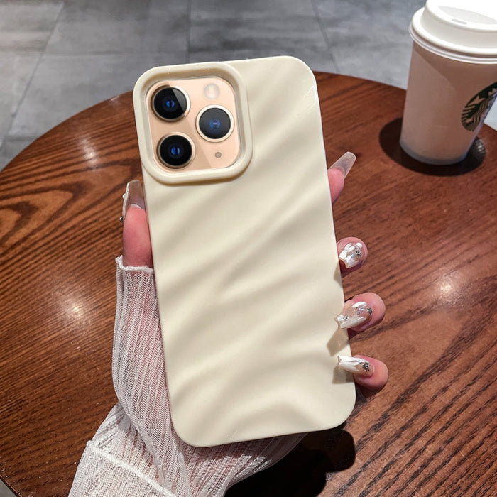 Caja del teléfono de TPU con textura de onda de color sólido